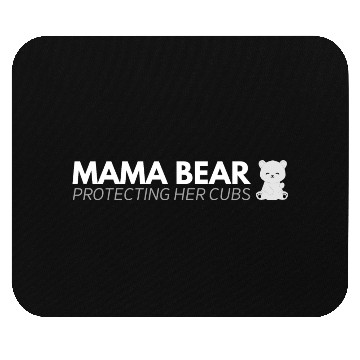 Discover Mama Bear protecting her cubs Mouse Pads