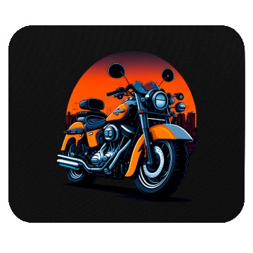Discover Motorcycle illustration Mouse Pads