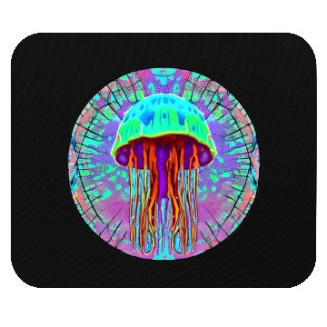 Discover Glowing Jellyfish Mouse Pads