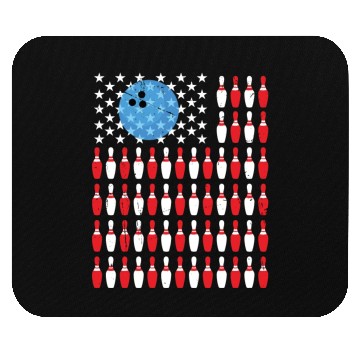 Discover US Flag Bowling Pin Mouse Pads