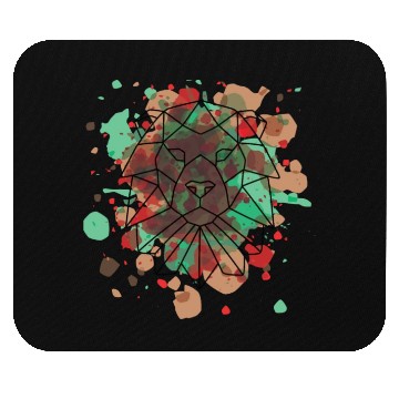 Discover geometric lion Mouse Pads