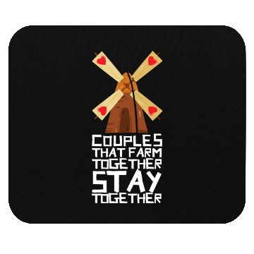 Discover Farming Couple Farmers Mouse Pads