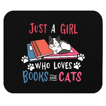 Discover Book Cat Books And Cats Mouse Pads