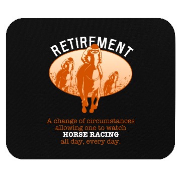 Discover Retirement Plan Horse Racing Mouse Pads