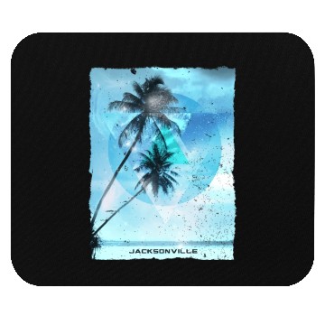Discover Artistic Jacksonville Florida Palm Tree Vacation Mouse Pads