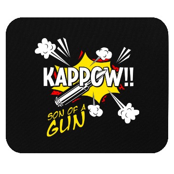 Discover Kappow Bullets Gun Explosion Big Bang Aesthetic Mouse Pads