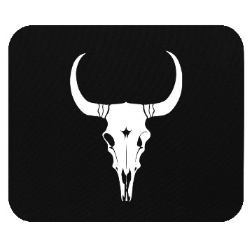 Discover Cattle Skull Cow Skull Rodeo Western Skeleton Mouse Pads