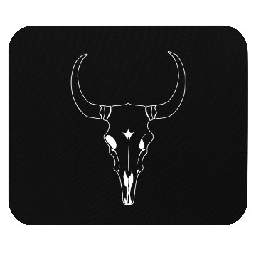 Discover Cattle Skull Cow Skull Rodeo Western Skeleton Mouse Pads
