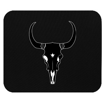 Discover Cattle Skull Cow Skull Rodeo Western Skeleton Mouse Pads
