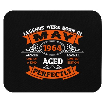 Discover Legends Were Born In May 1964 Birthday Mouse Pads
