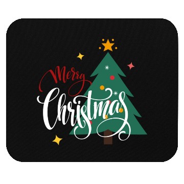 Discover Merry Christmas Tree Snowflakes Ornaments Winter Mouse Pads