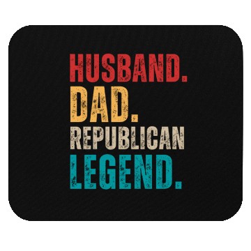 Discover Husband Dad Republican Legend Republican Supporter Mouse Pads