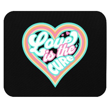 Discover LOVE IS THE CURE (blue) Mouse Pads