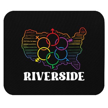 Discover Riverside Pride Month Pride Flag LGBT Community LG Mouse Pads