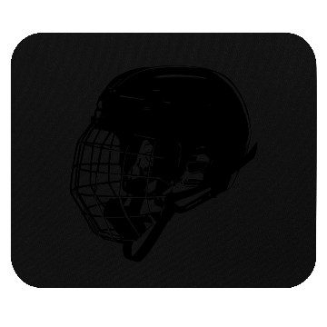 Discover hockey helmet Mouse Pads