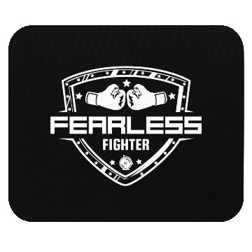Discover Fearless Fighter | Boxing Gloves Sports Player Mouse Pads
