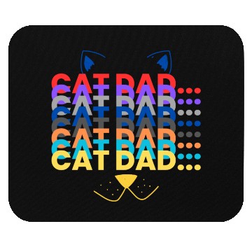 Discover Cat Dad, Cat Lover, Gift For Dad, Cute cat dad Mouse Pads
