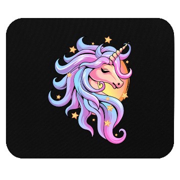 Discover Pastel Goth Unicorn Mouse Pads