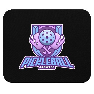 Discover Pickleball Prowess | Paddle Sports Player Emblem Mouse Pads