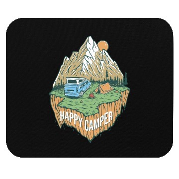 Discover Happy Camper Explore The Nature Mouse Pads
