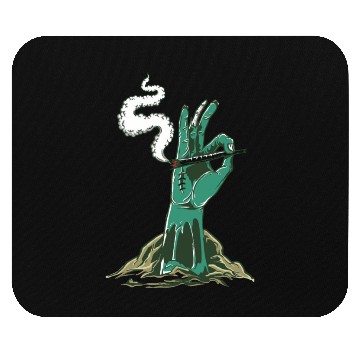 Discover Marijuana in Zombie Hand Mouse Pads
