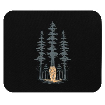 Discover Tiger in the Woods Mouse Pads