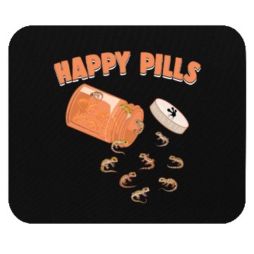 Discover Happy Pills Leopard Gecko Funny Lizard Lovers Mouse Pads