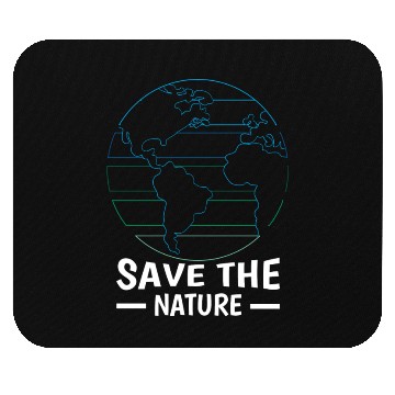 Discover Minimalist Save Nature Oceans Day Earth Day Mouse Pads