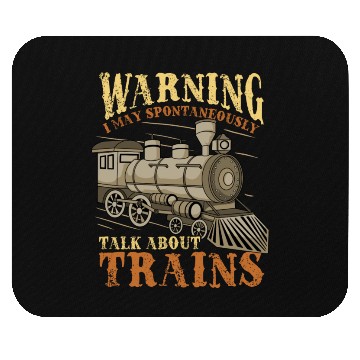 Discover Trains Railroad Train Lover Mouse Pads