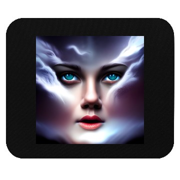 Discover Face in the storm Mouse Pads