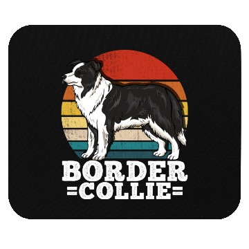 Discover Border Collie Dog Lover Retro Mouse Pads