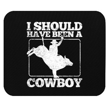 Discover Bull Riding Cowboy Mouse Pads