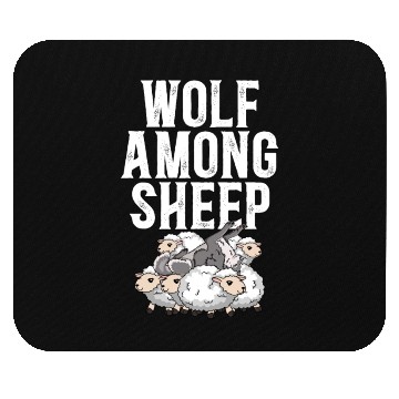 Discover Wolf Among Sheep Wolves Animal Werewolf Wolf Lover Mouse Pads