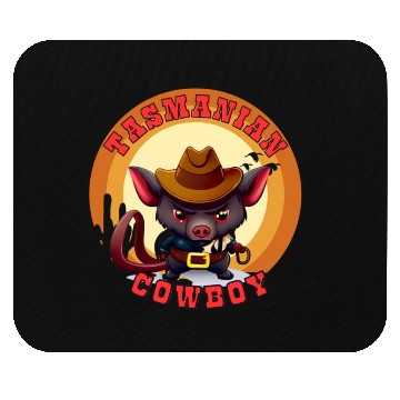 Discover Tasmanian Cowboy Mouse Pads