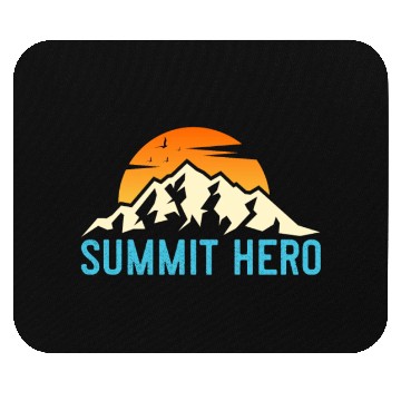 Discover Summit Hero Climbers Mountaineering Mountain Guide Mouse Pads