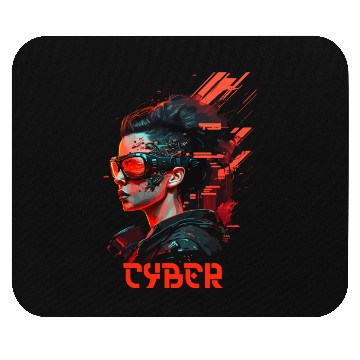 Discover Cyber Girl Mouse Pads