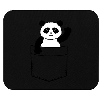 Discover Travel Chest Bag Panda Bear Waving Friendly Mouse Pads
