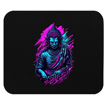 Discover Neon Buddha Mouse Pads