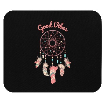 Discover Black Illustrated Good Night Mouse Pads