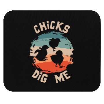 Discover Chicks Dig Me Funny Easter Chicken Mouse Pads