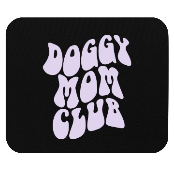 Discover Dog Moms Club retro Pet Lover Mouse Pads