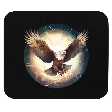 Discover Flying Bald Eagle Mouse Pads