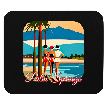 Discover Palm Springs Swim Club Mouse Pads