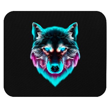 Discover Leader of the Synthwave Wolf Pack! Mouse Pads