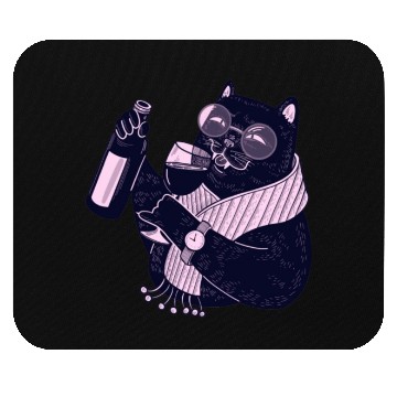 Discover drinker cat party Mouse Pads wine lover