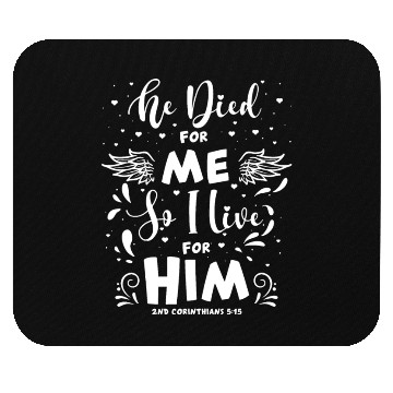 Discover 2nd Corinthians 5:15 Bible Scripture Christian Gos Mouse Pads