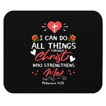 Discover I Can Do All Things Christ Bible Verse Christian D Mouse Pads