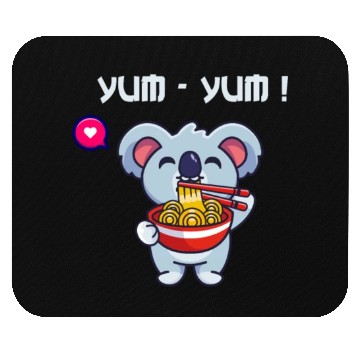 Discover Yum Yum Ramen Noodle China Noodle Koala Japan Fans Mouse Pads