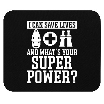 Discover Lifeguard i can save lives swimming pool guard Mouse Pads