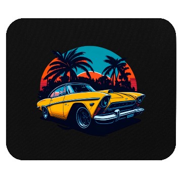 Discover Classic car illustration Mouse Pads